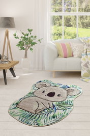 Conceptum Alfombra de pasillo Koala Shape Multicolor 80 x 100 cm